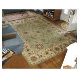 Wool pile area rugs