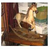 Wood rocking horse