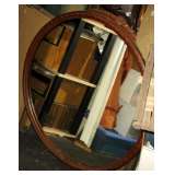 Old oval mirror