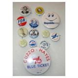 Political Campaign Buttons