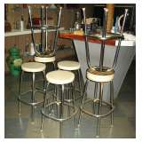 7 Retro Chrome bar stools