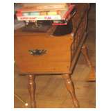 One of 2 complimentary end tables