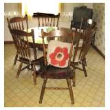 Solid wood table w/6 chairs