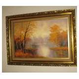 Signed oil on canvas artwork