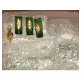 Tub full of Murano art glass