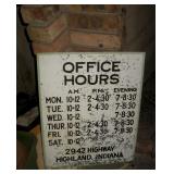 Metal Sign, Whaat Friday Night Open Hours!