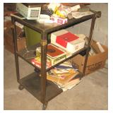 Vintage Metal Rolling Cart