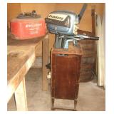 Evinrude Boat Motor & Advertising Can
