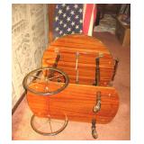 Bar Cart Lacquered Underneath Too