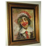 Clown artwork signed