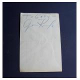 Gene Krupa Autograph American Jazz Drummer & Composer