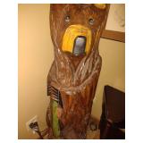 SOLD-Carved Wood Standing Bear