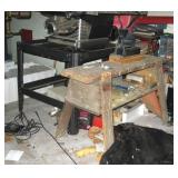 One of 3 Old Wood Saw Horses