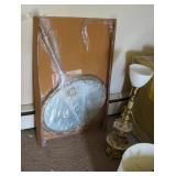 Mirror w/Long Handle Approx. 2 1/2 Ft. Tall