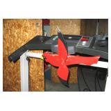 Wood Cardinal Whirly Gig