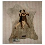 Tango dance on fur hanging