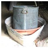 Metal tubs