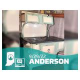 Beekeeper and His Queen Estate Sale in Anderson w/ Glassware, Antique Cast-iron Stove, Canoe