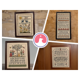 The Art of the Stitch: Antique Handmade Cross Stitch Art - Online Auction in Fishers, IN - Shipping 