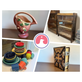 Online Estate Auction in Fishers Featuring Antique Books, Framed Art, Glassware and Decor