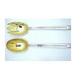 TIFFANY & CO STERLING LARGE 2 PIECE SALAD SERVING SPOON & FORK - CENTURY PATTERN