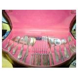 ALVIN DELLA ROBBIA STERLING FLATWARE SET IN CASE -1920