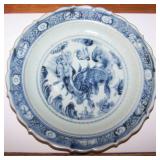 MING DYNASTY PLATE WITH KYLIN