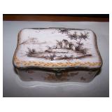 VEUVE PERRIN FRENCH FAIENCE BOX