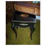 FRENCH EBONIZED SEWING STAND