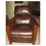 Leather recliner