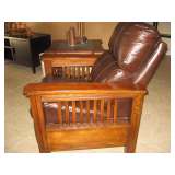 Leather recliner 
