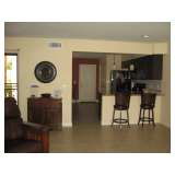 Small rustic dresser 34W x 16C x 33H  $90 and round mirror 23 1/2 "  $50