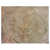 Cut glass lazy susan