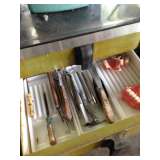 Glass inserts in Dental Cabinet