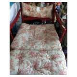 Red Chair & Ottoman