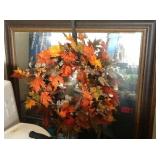Large Mirror & Wreath
