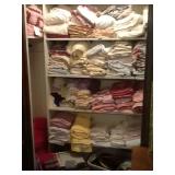 lots of linens, bedding