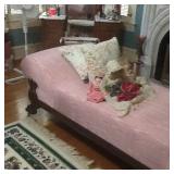 upholstered fainting couch