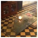 glass coffee table