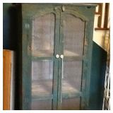 Cupboard with wire doors