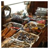 Wrenches, screwdrivers, socket sets
