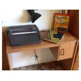 Typewriter, desk