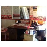 Desk and Lamp