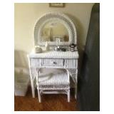 Wicker Vanity