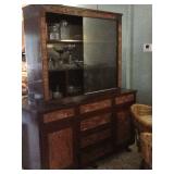 Beautiful China Cabinet with Carved doors