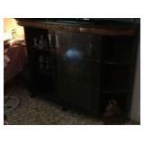 Display Cabinet with Carved Edging