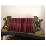 Librarian Bookends with Book Volume