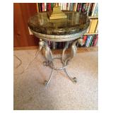 Asian Marble Top Metal Table