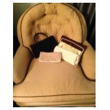 Vintage swivel Chair and  Purses