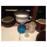 UHL Pottery and Antique Glass Lamp Globes